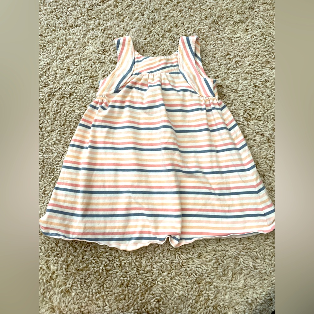 Jillian’s closet Toddler girls pink striped casual dress - 2t sleeveless dress